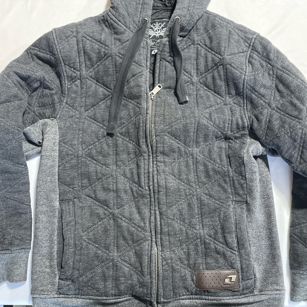 One Industries Men's Gray Quilted Jacket